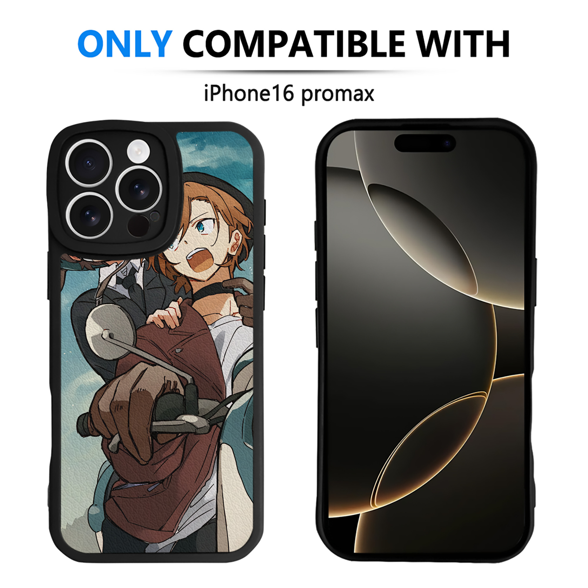 （画像用） 文豪ストレイドッグス Bungo Stray Dogs 【iPhone 16シリーズ対応】シリコンスマホケース（レザー調） 材質：シリコン